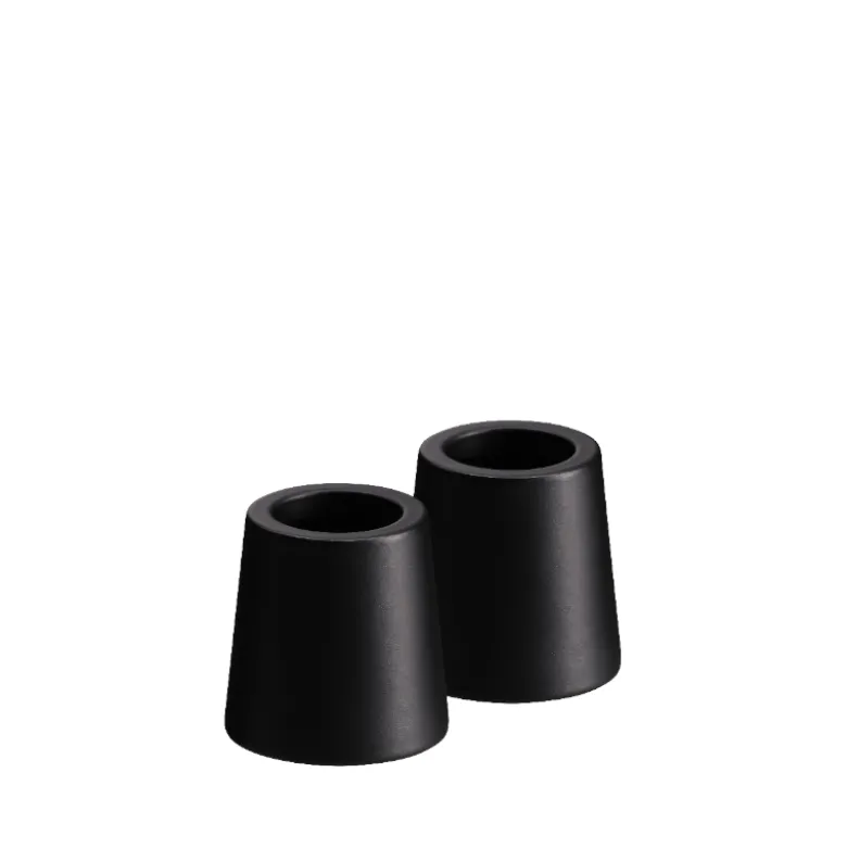 Uyuni Lighting lysestage mini taper mat sort 2 stk. H 2,3 cm