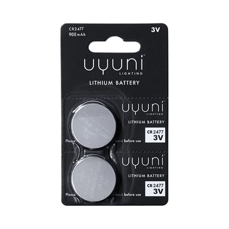 Uyuni Ligthing batterier cr2477 3v 2 stk.