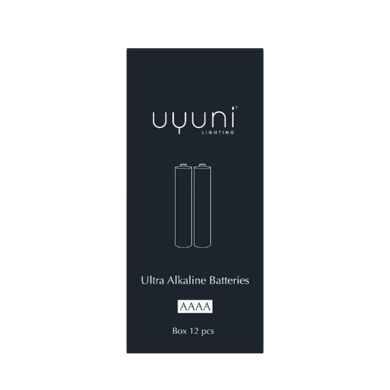 Uyuni Ligthing Ultra alkaline AAAA batteri 1,5V 12 stk.