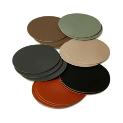 Vendbare glasbrikker Ø 10 cm 6 stk. assorterede farver