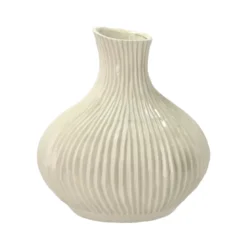 Villa Collection Eik Vase creme 33,5 cm