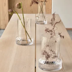 Villa Collection Hvils vase klar glas H 29 cm