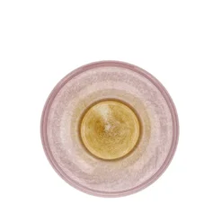 Villa Collection Styles skål rosa/gul glas 30 x 13 cm