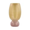 Villa Collection Styles vase rosa/gul glas 16,5 x 30 cm