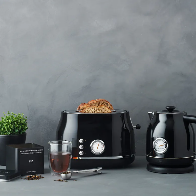 Witt Premium Retro brødrister sort