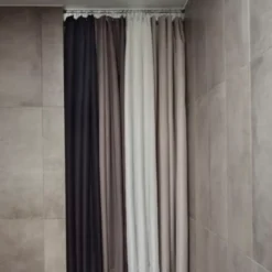 Zone Lux badeforhæng grå 180x200 cm