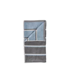 Zone Sauna håndklæde grå/blå/lysegrå 50x100 cm